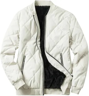 FMCHICO Men's Jacket  Lightweight Puffer Coat  Warm Padded Winter Jacket for Men