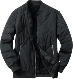 FMCHICO Men's Jacket  Lightweight Puffer Coat  Warm Padded Winter Jacket for Men