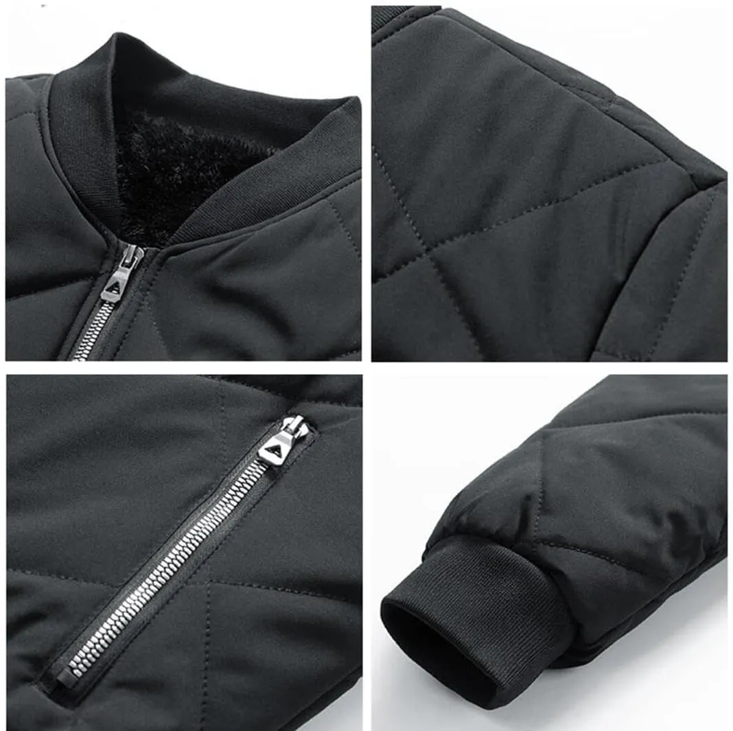 FMCHICO Men's Jacket  Lightweight Puffer Coat  Warm Padded Winter Jacket for Men