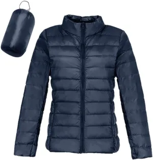 FMCHICO Women's Packable Down Jacket Lightweight Puffer Jacket Hooded Winter Coat