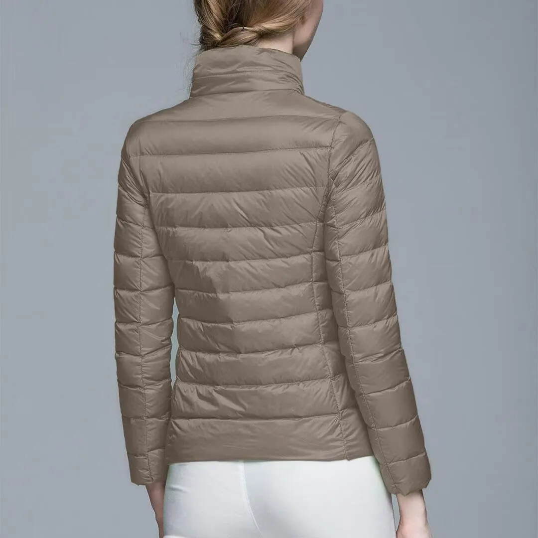 FMCHICO Women's Packable Down Jacket Lightweight Puffer Jacket Hooded Winter Coat