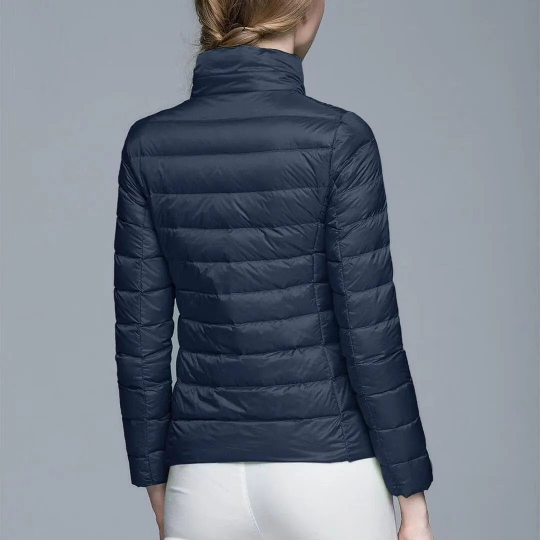 FMCHICO Women's Packable Down Jacket Lightweight Puffer Jacket Hooded Winter Coat