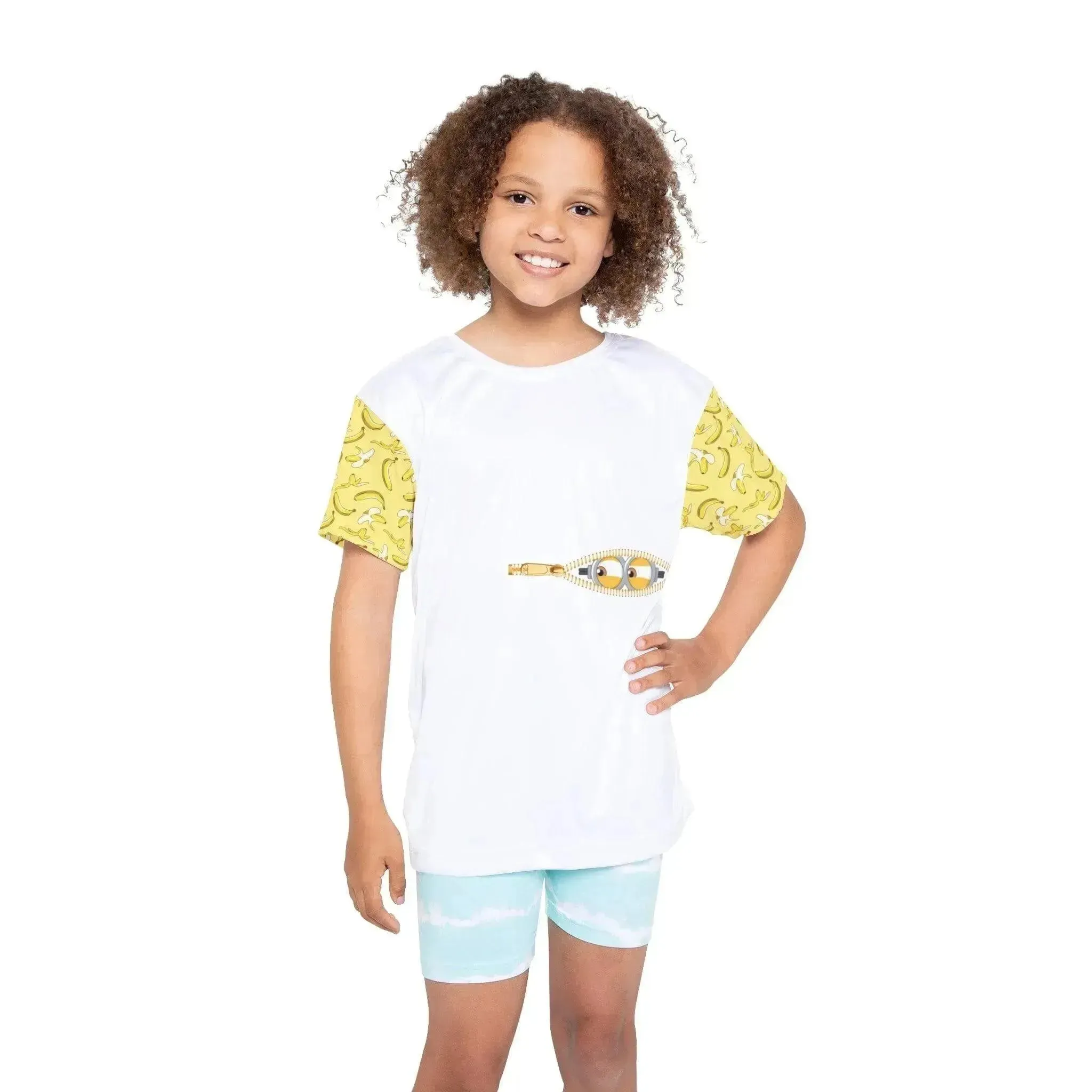 Funny Banana Minion Kids Sports Jersey
