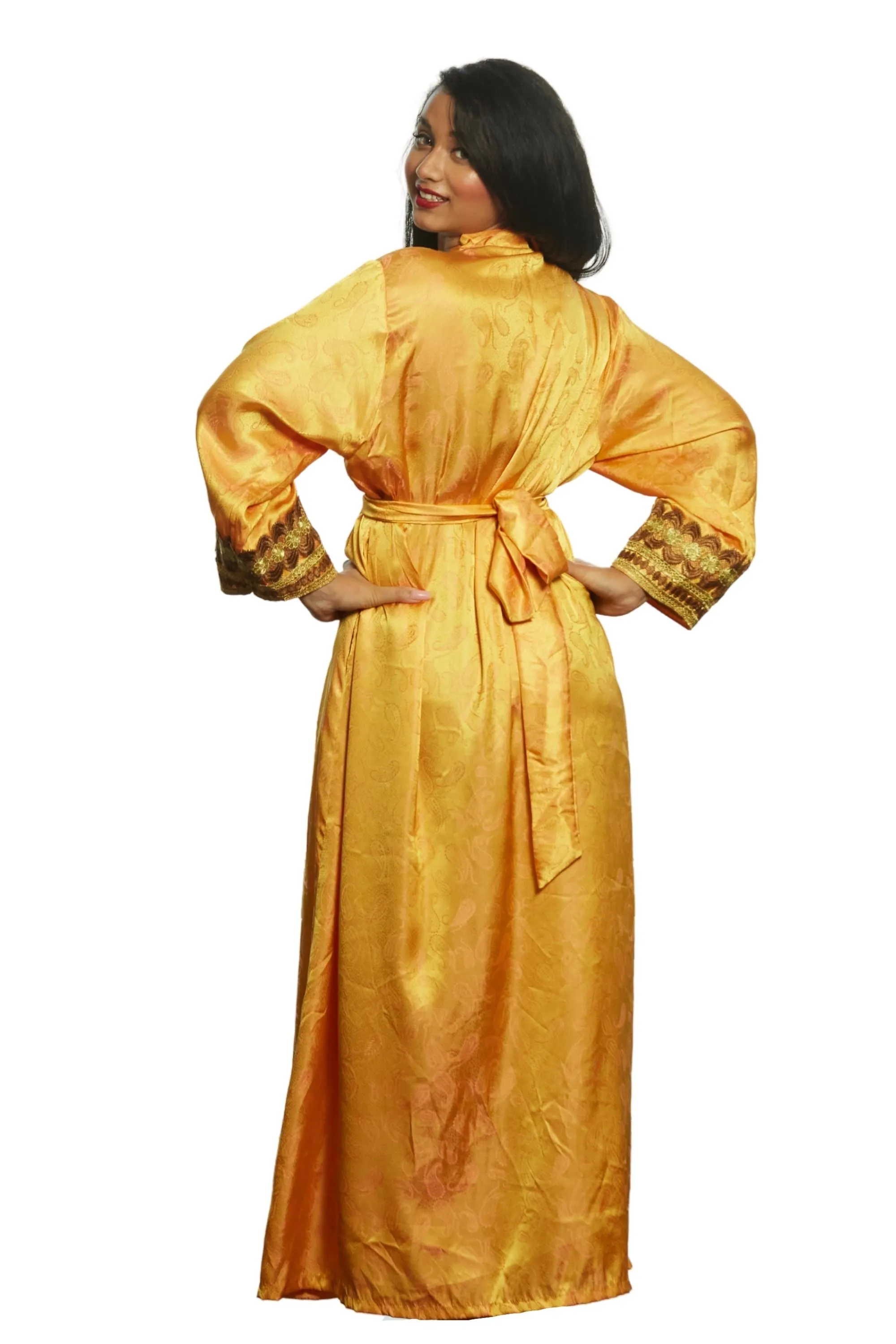 Georgia embroidered kimono robe