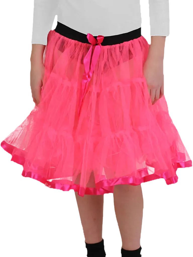 Girls 2 Layer Petticoat Tutu Skirt