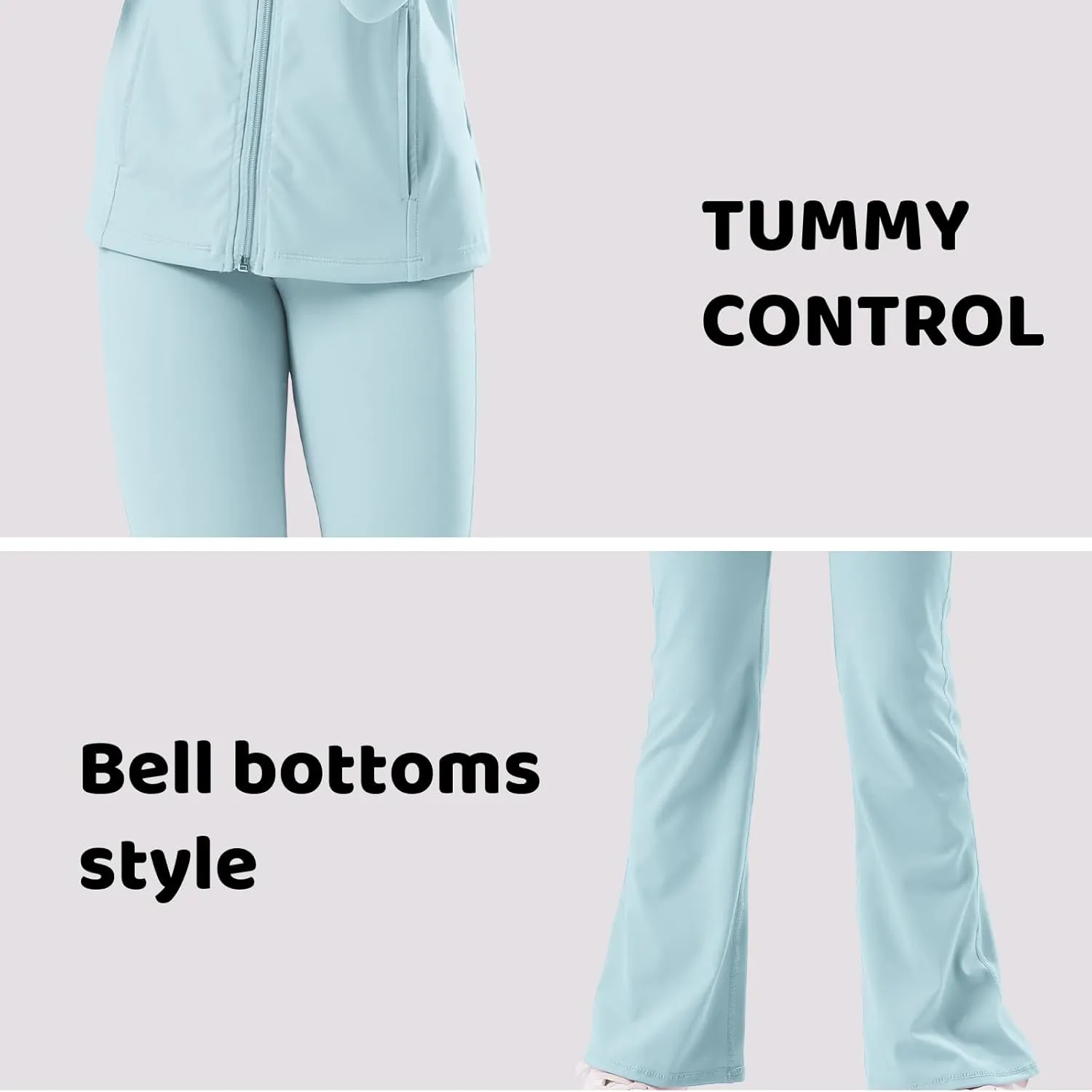 Girl's Flare Leggings High Waisted Bootcut Yoga Pants Kids Dance Bell Bottoms Leggings