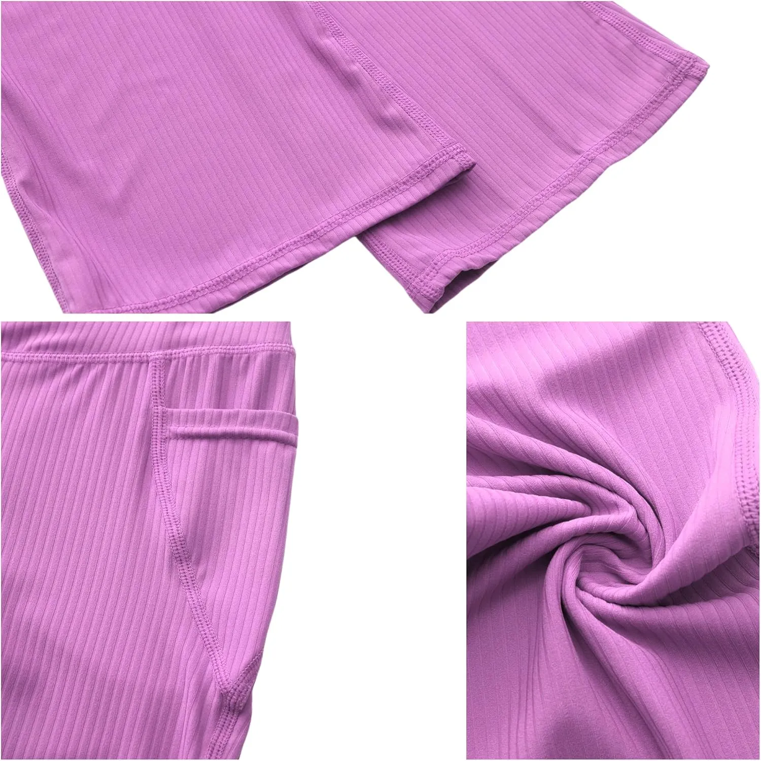 Girl's Flare Leggings with Pockets Kids Stretch Bell Bottoms Flare Pants Dance Bell Bottoms Leggings Size 5-12Y