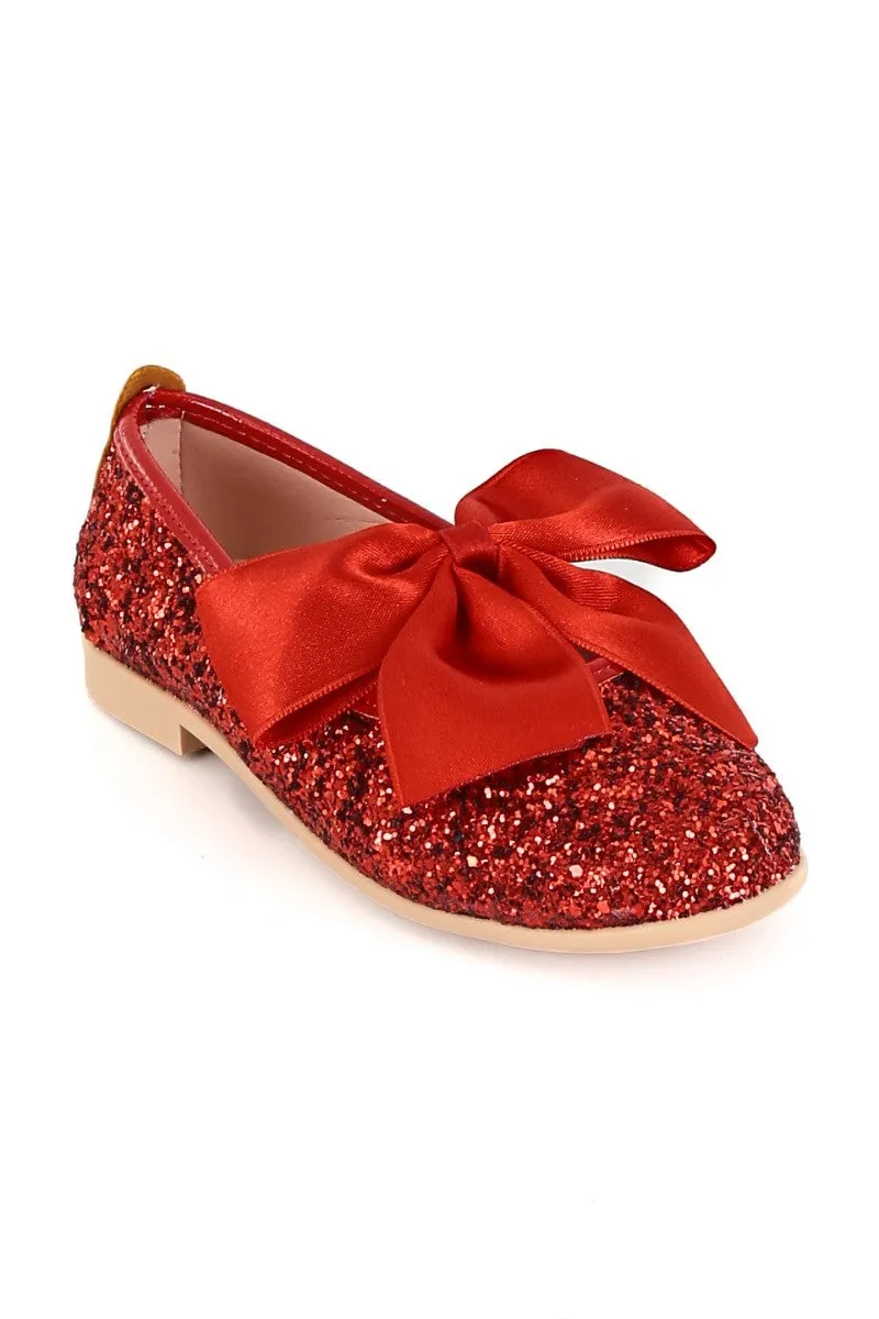 Girls Sequin Ballerina Flat Pumps - LOLA - Multi Colour