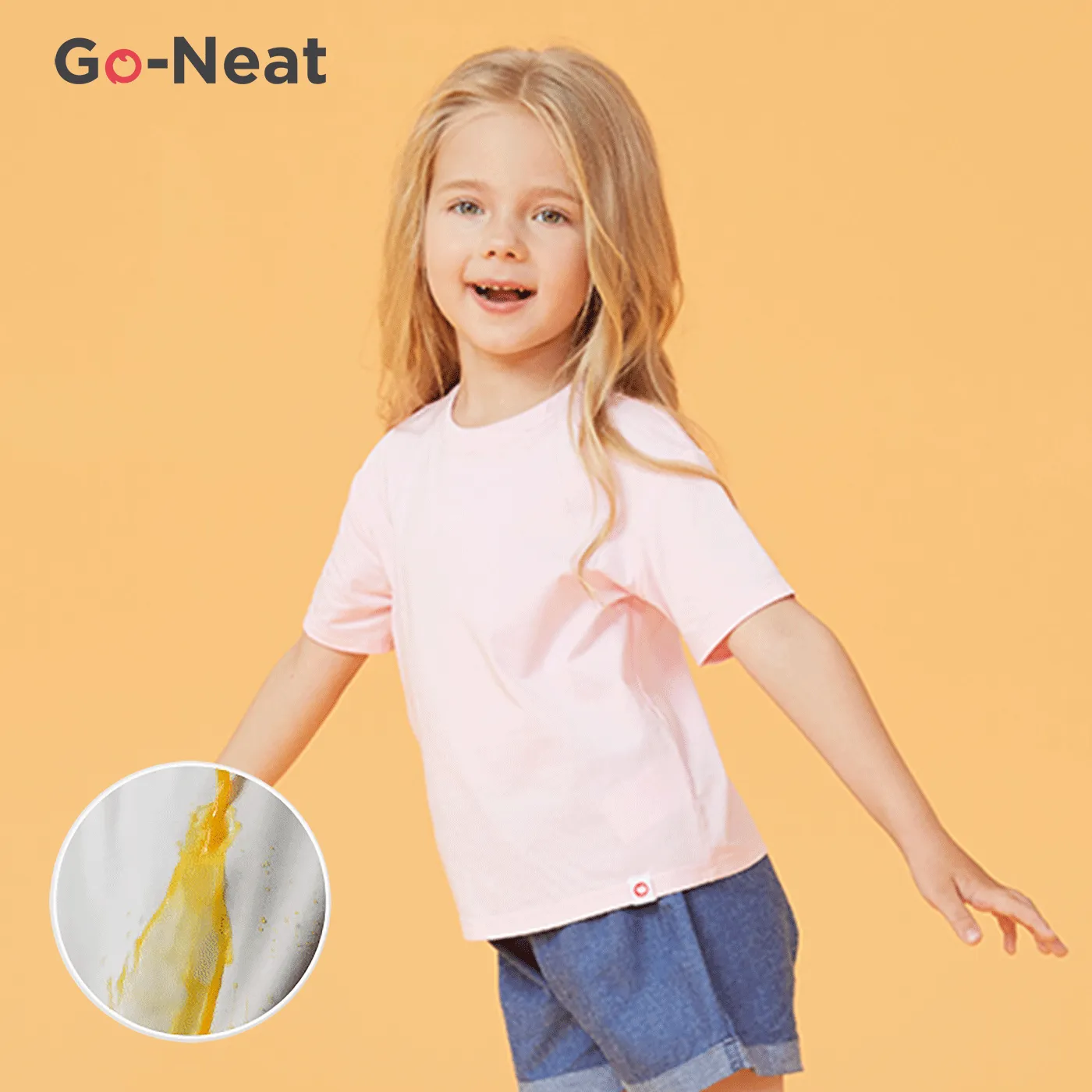 Go-Neat Water Repellent and Stain Resistant T-Shirts for Kids