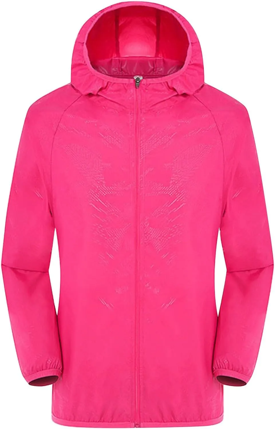 GOKKILRW Women Waterproof Lightweight Rain Jacket Active Outdoor Hooded Raincoats Packable Full Zipper Raincoats Windbreaker
