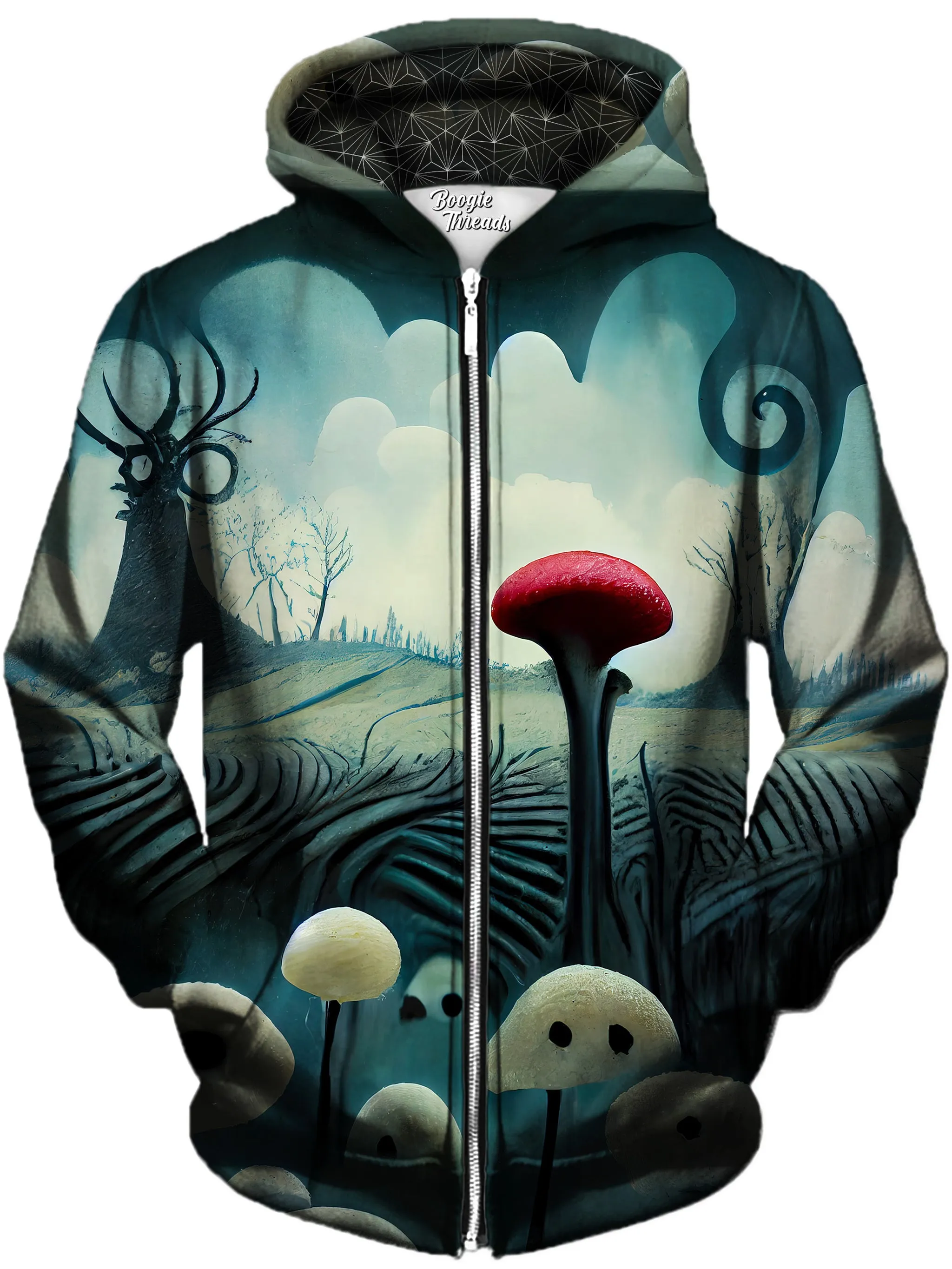 Grieving Liberty Unisex Zip-Up Hoodie