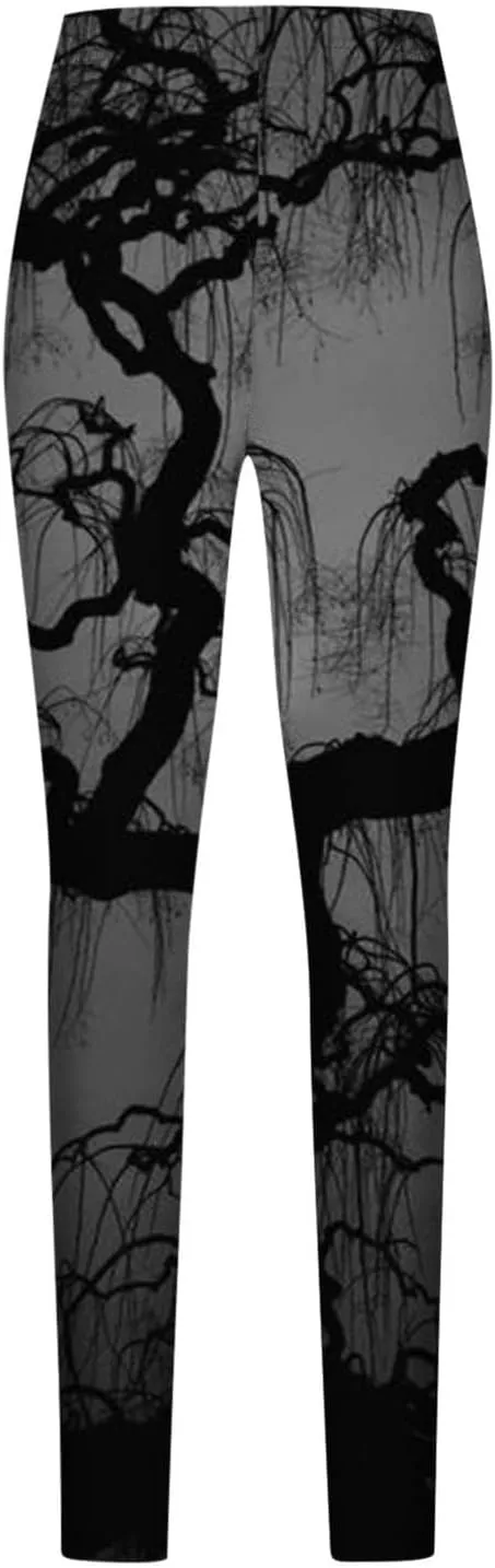 Halloween Graphic Skinny Leggings Women Soft Halloween Print Collection High Waist Women Leggings Compression Pants