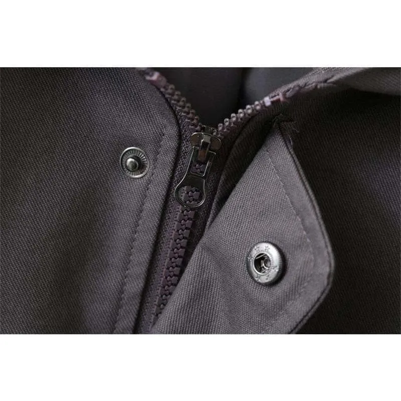 Hooded Long Trench Coat