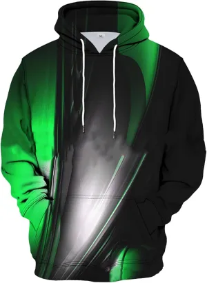 Hoodies For Men Graphic Oversized Lightweight Print Plush Warm Fleece Casual Pocket Winter Coat Fleece