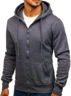 Hoodies for Men, Men Hoodies Casual Hoodies with Pockets Full Zip Long Sleeve Sweatshirt Sports Hooded Jacket 2023