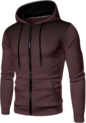 Hoodies for Men Zip Up, hoodies for men graphic, Mens Hoodies Zip Up Lightweight Long Sleeve Sports Hooded Sweatshirt Jackets with Zip Pocket A01