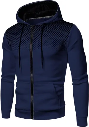 Hoodies for Men Zip Up, hoodies for men graphic, Mens Hoodies Zip Up Lightweight Long Sleeve Sports Hooded Sweatshirt Jackets with Zip Pocket A01