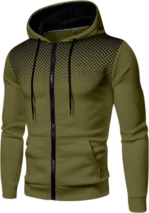 Hoodies for Men Zip Up, hoodies for men graphic, Mens Hoodies Zip Up Lightweight Long Sleeve Sports Hooded Sweatshirt Jackets with Zip Pocket A01