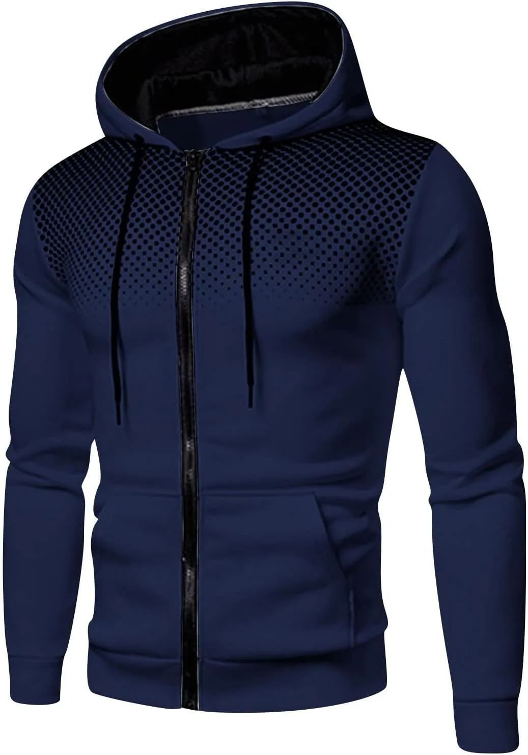 Hoodies for Men Zip Up, hoodies for men graphic, Mens Hoodies Zip Up Lightweight Long Sleeve Sports Hooded Sweatshirt Jackets with Zip Pocket A01