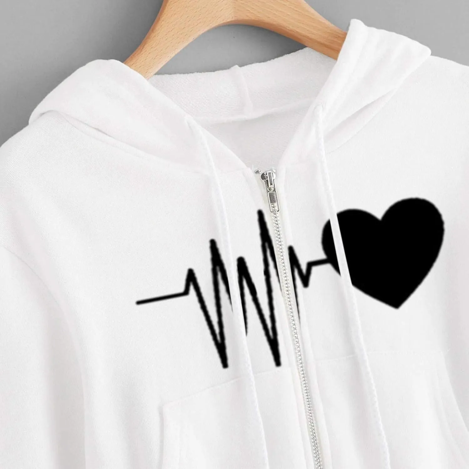 Hoodies for Women Cropped, Women's Zip up Long Sleeve Crop Top Hoodies Casual Drawstring Hooded Sweatshirts