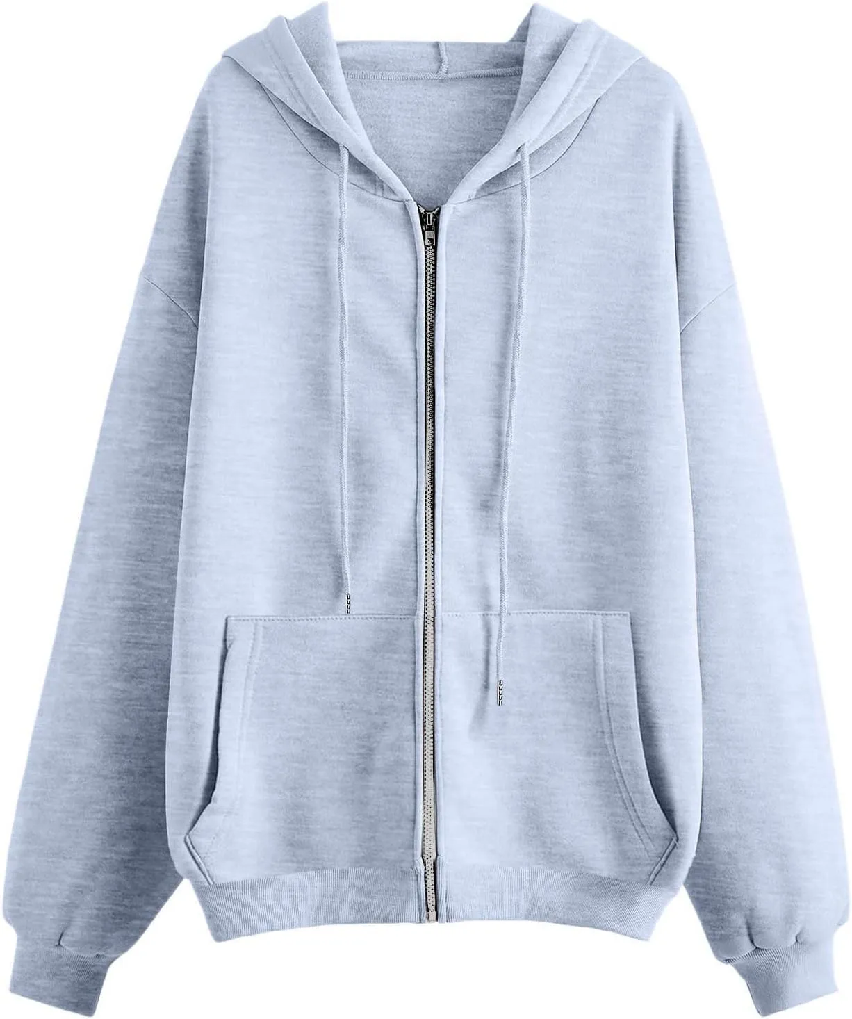 Hoodies for Women Women's Zip Up Y2K Hoodies Casual Long Sleeve Track Jackets With Pockets Drawstring Zip Up Cute