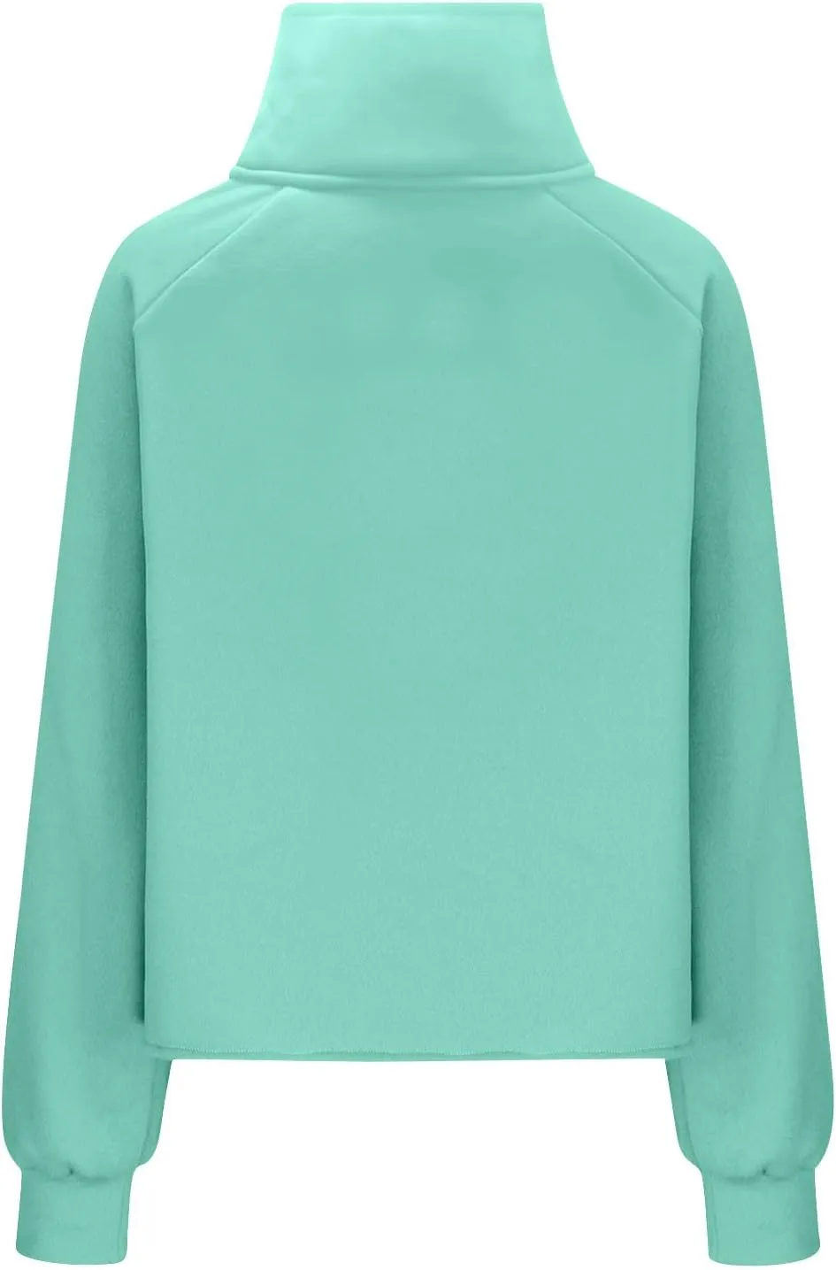 Hoodies Sweatshirts for Women 2024 Casual Long Sleeve Cropped Tops Loose Full and Half Zip up Hooded Sweatshirt with Pocket