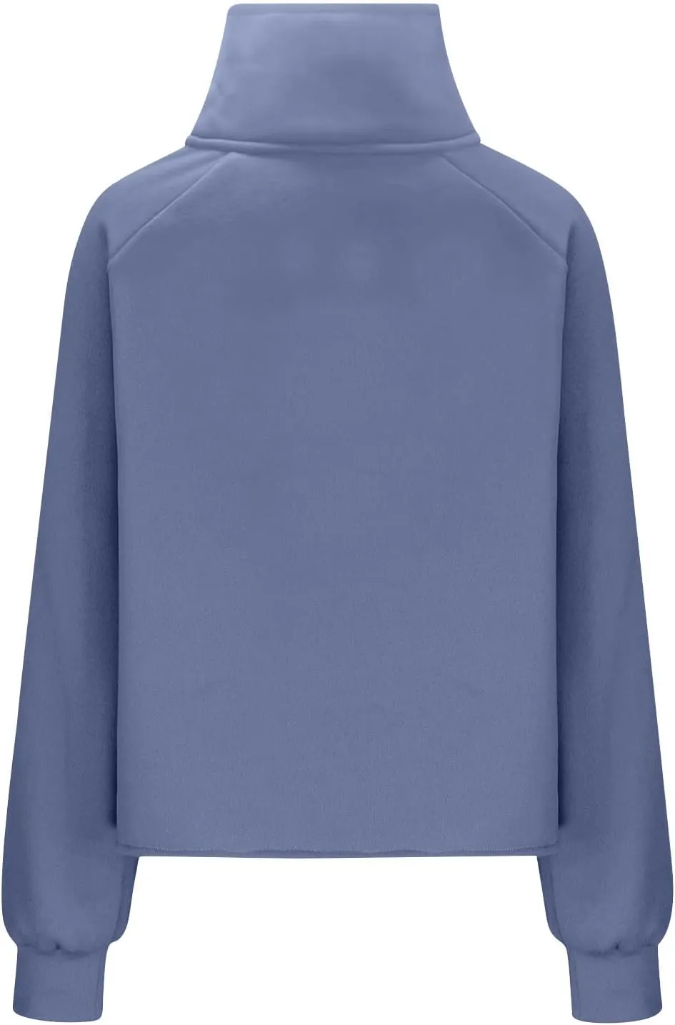 Hoodies Sweatshirts for Women 2024 Casual Long Sleeve Cropped Tops Loose Full and Half Zip up Hooded Sweatshirt with Pocket