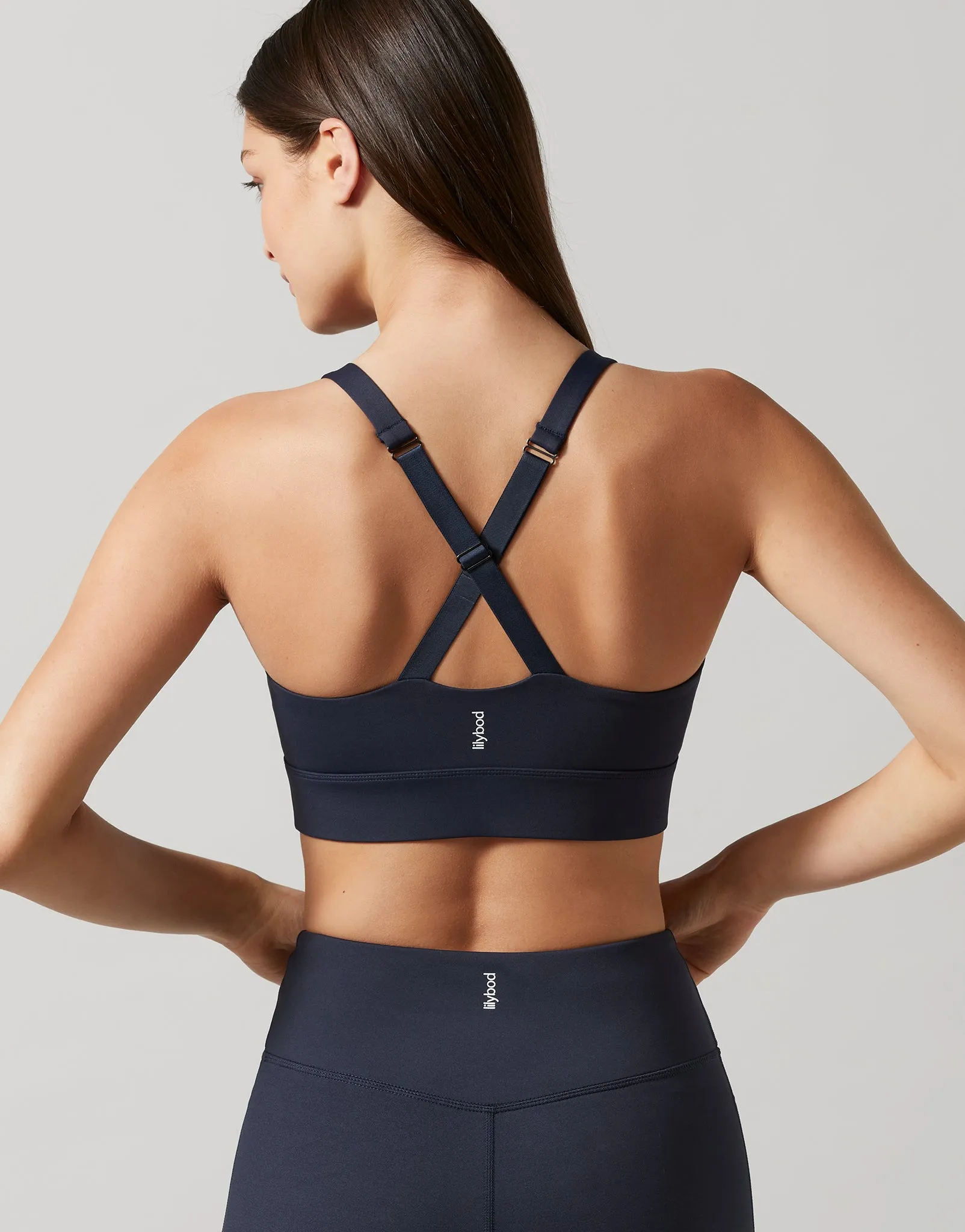 Ink Blue Baseline Sports Bra
