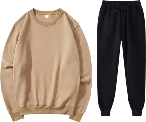 Jogger Sets for Women 2 Piece Lounge Sets Fall Sweatshirt Sets Outfits Matching Sweatsuits Two Pi