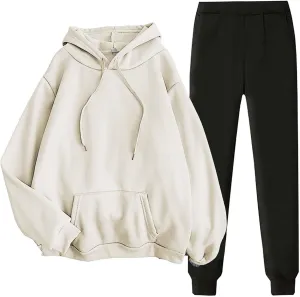 Jogger Sets for Women 2 Piece Lounge Sets Fall Sweatshirt Sets Outfits Matching Sweatsuits Two Pi
