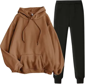 Jogger Sets for Women 2 Piece Lounge Sets Fall Sweatshirt Sets Outfits Matching Sweatsuits Two Pi