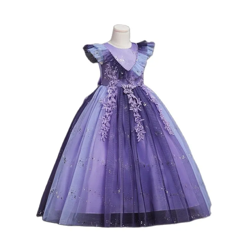 Kids Girl Formal Long Princess Evening Party Dresses