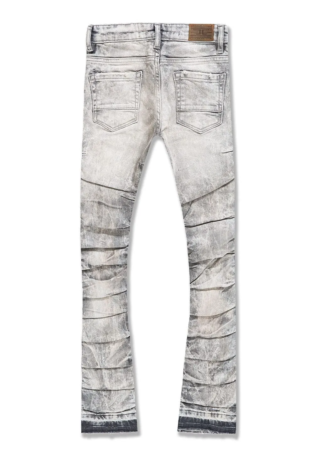 Kids Stacked Ripple Effect Denim (Bone White)