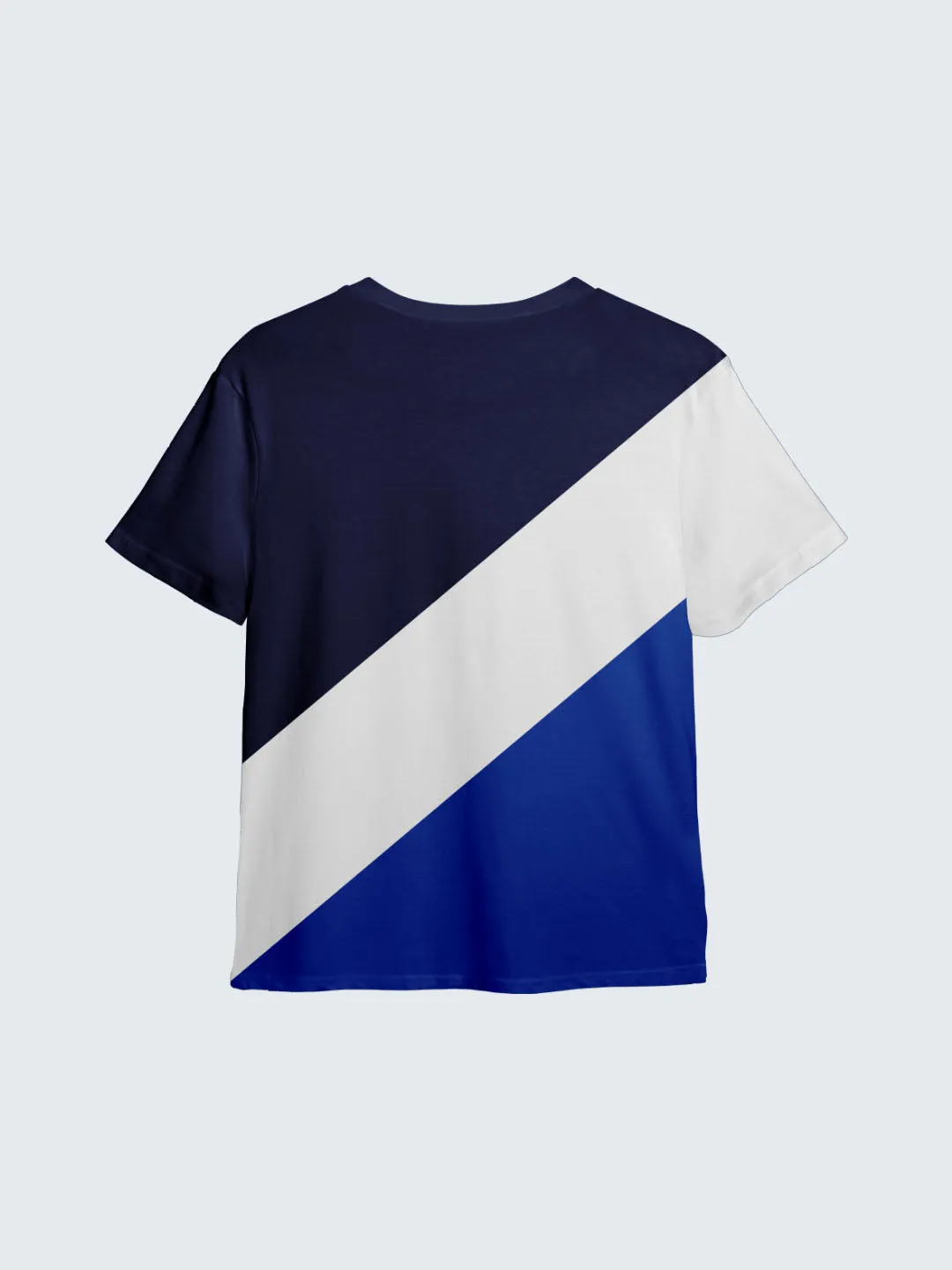 Kid's Striped Active T-Shirt - Royal Blue