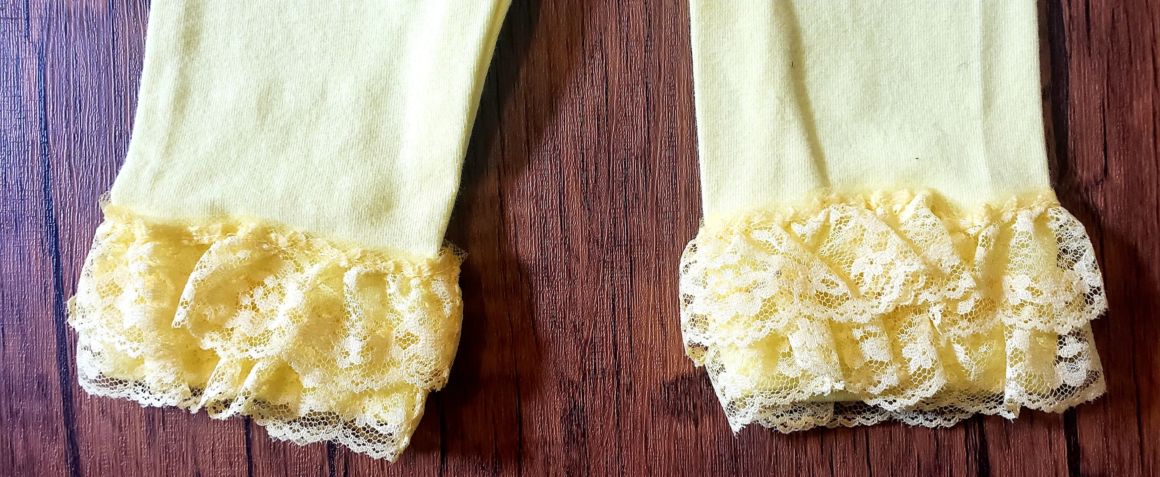 Lace Ruffled Pants