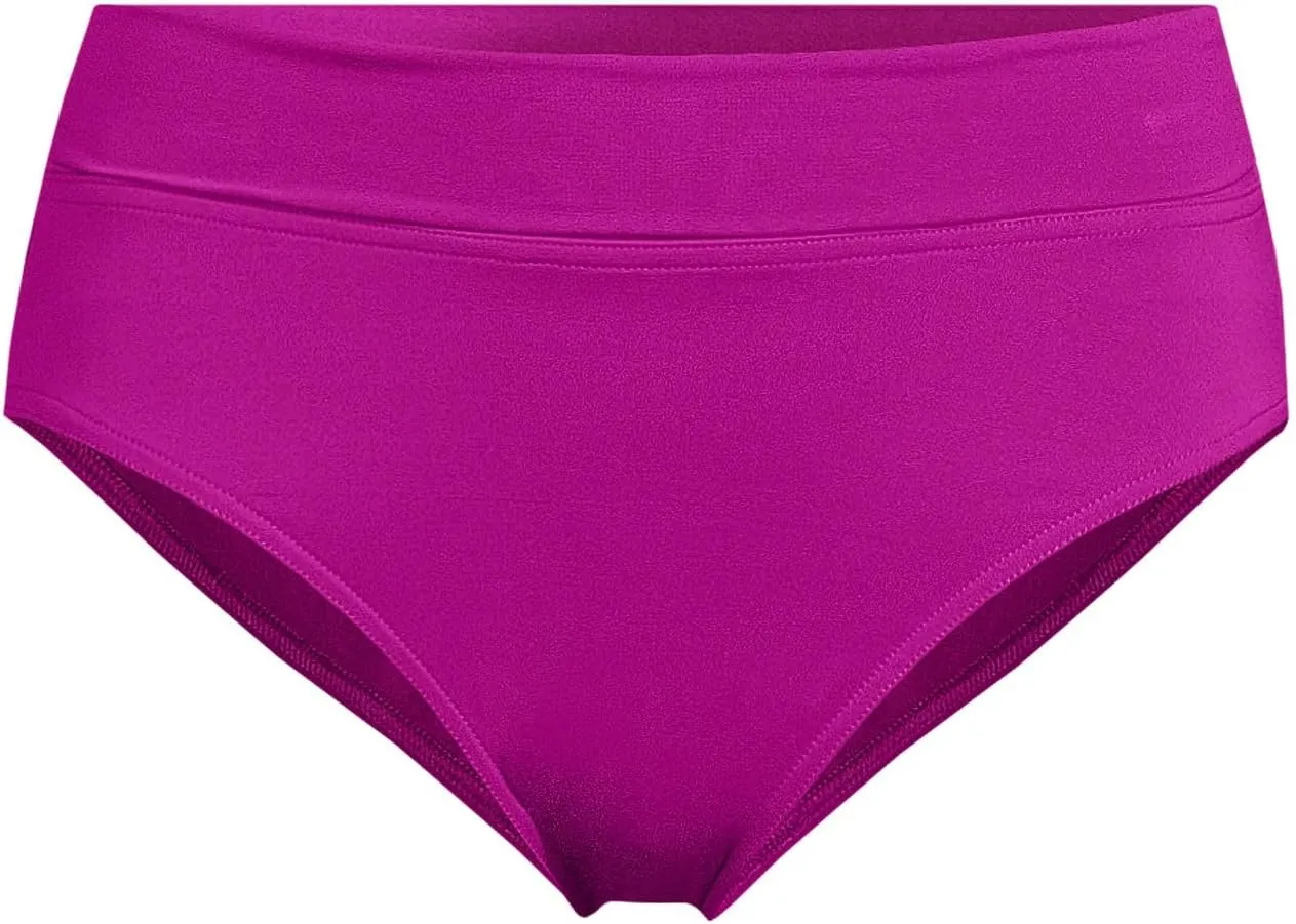 Lands' End Women's Chlorine Resistant Pinchless High Waisted Bikini Bottoms