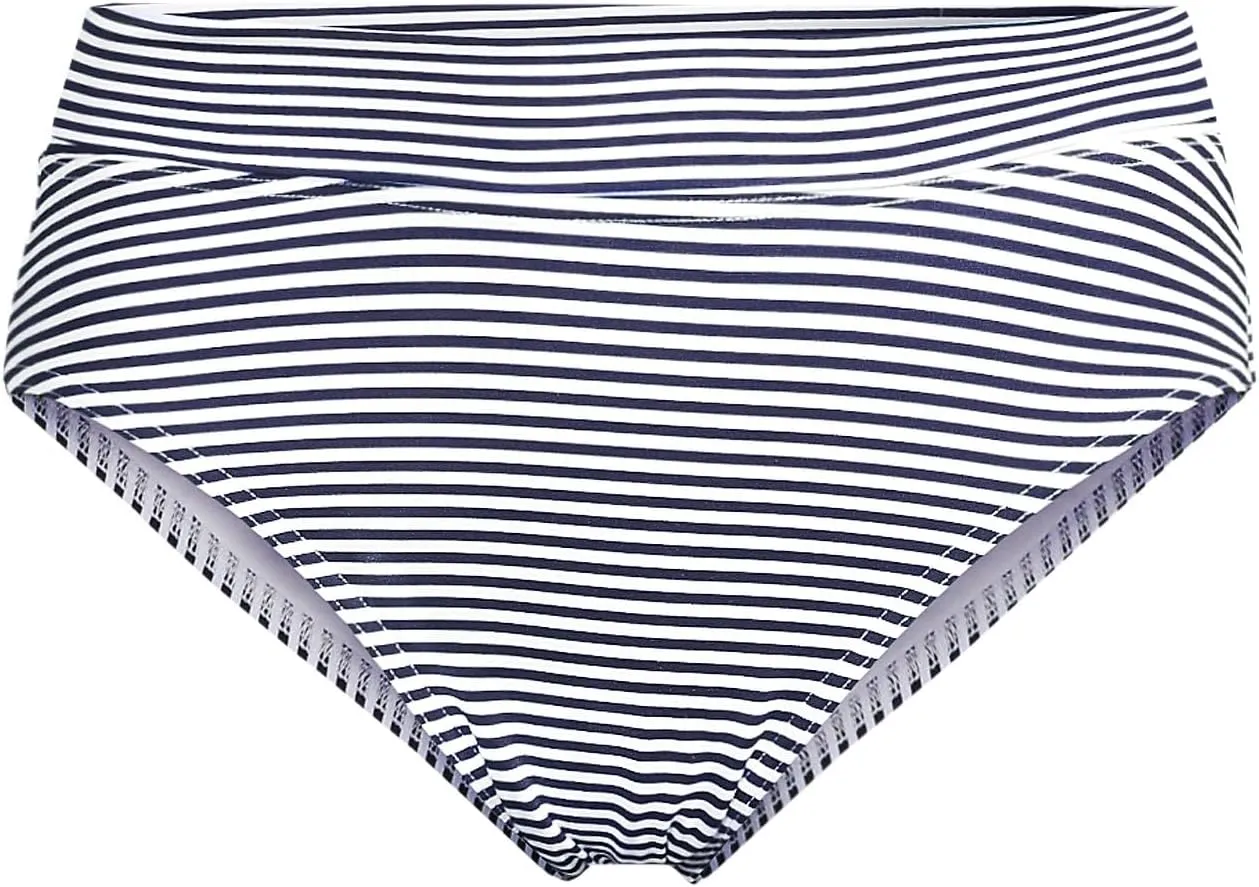 Lands' End Women's Chlorine Resistant Pinchless High Waisted Bikini Bottoms