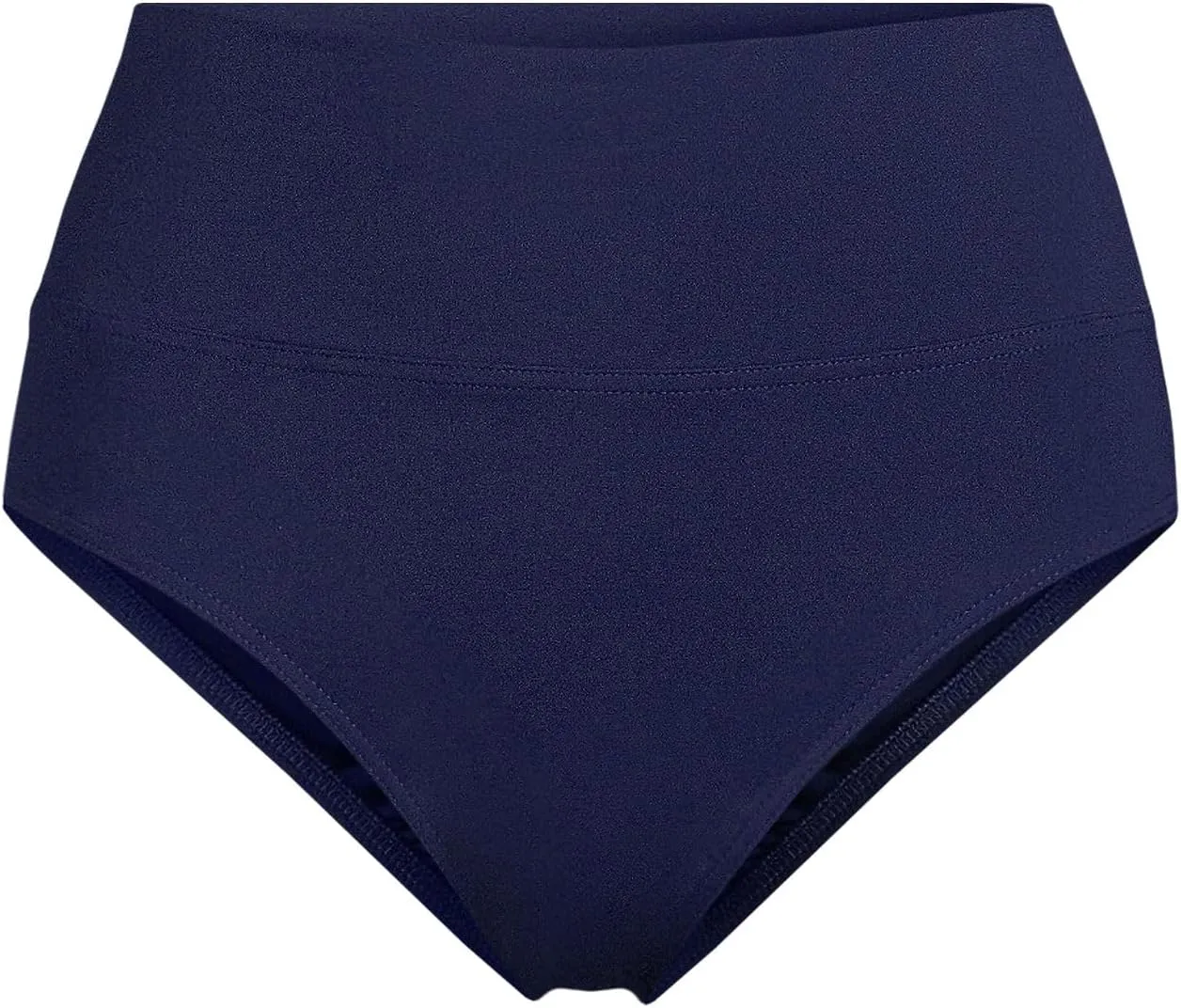 Lands' End Women's Chlorine Resistant Pinchless High Waisted Bikini Bottoms