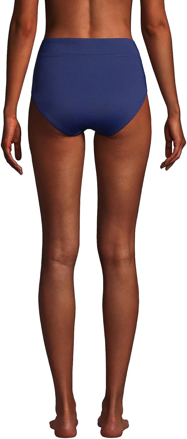 Lands' End Women's High Waisted Bikini Bottoms