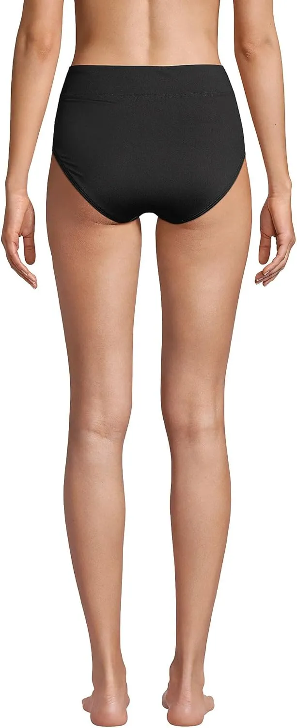 Lands' End Women's High Waisted Bikini Bottoms