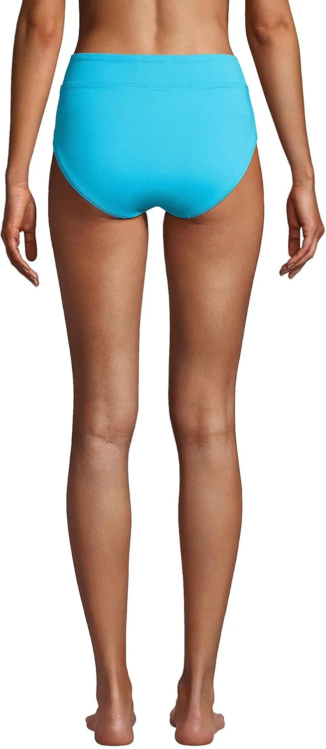 Lands' End Women's High Waisted Bikini Bottoms