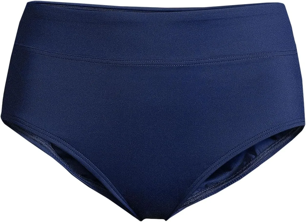 Lands' End Women's High Waisted Bikini Bottoms