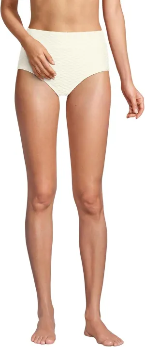 Lands' End Women's High Waisted Bikini Bottoms