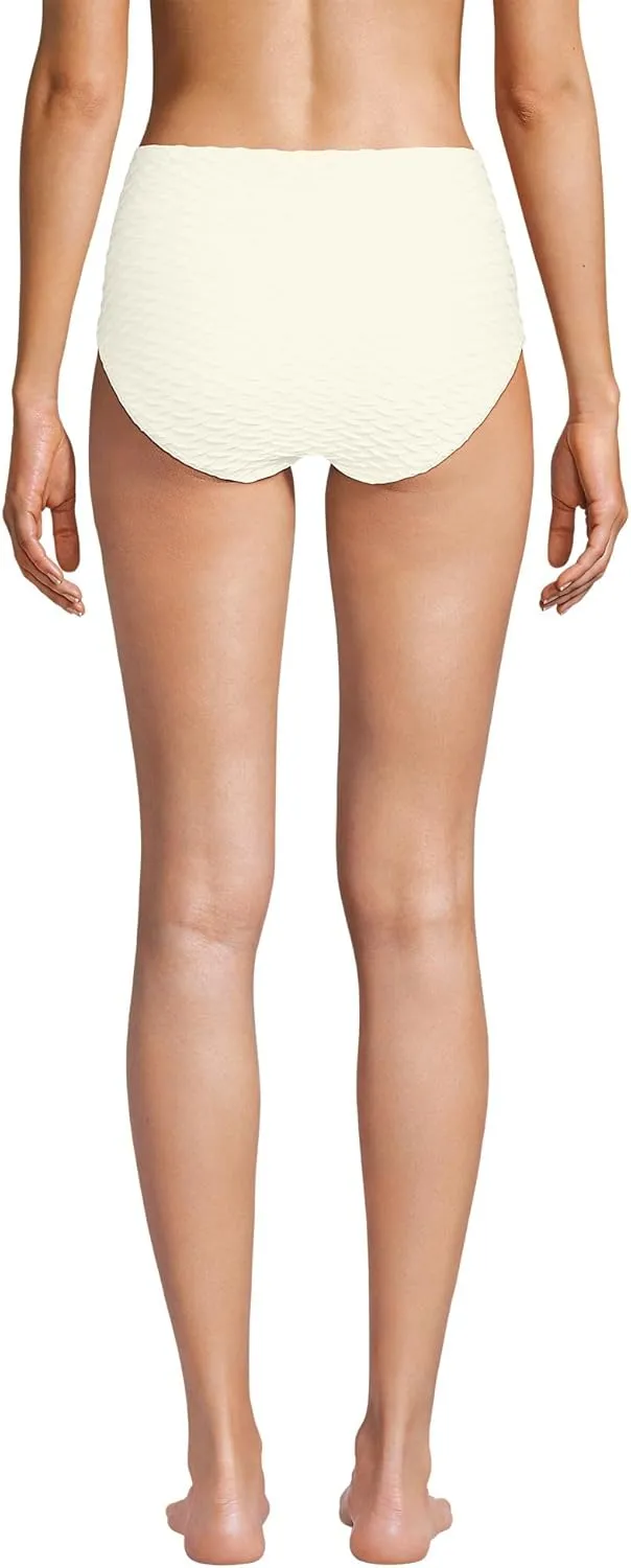 Lands' End Women's High Waisted Bikini Bottoms