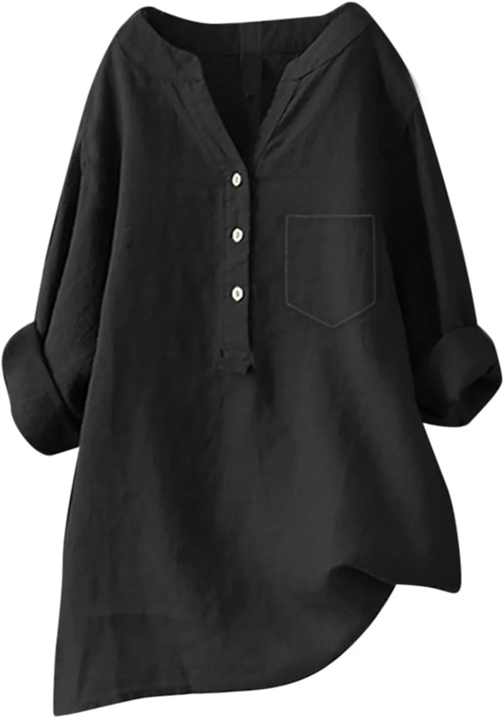 LCMTWX Womens Button Down Shirt Womens Linen Button Down Shirts Cotton Long Sleeved Blouse Blouses Dress