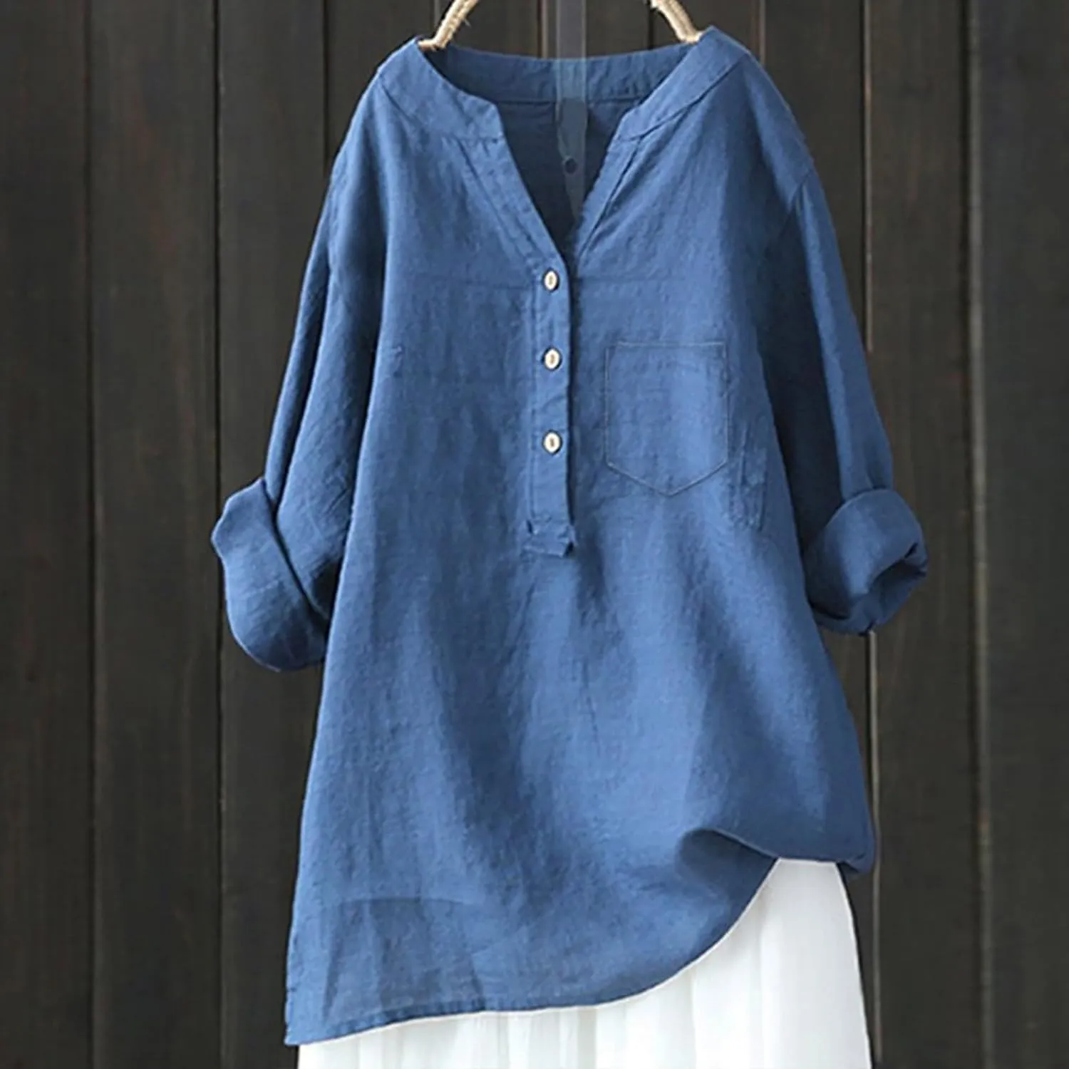 LCMTWX Womens Button Down Shirt Womens Linen Button Down Shirts Cotton Long Sleeved Blouse Blouses Dress