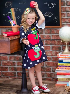 Let's Learn Polka Dot Dress, Hair Bow and Purse Set