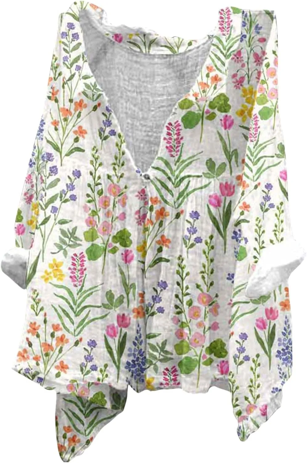 Linen Button Down Shirt Women Natural Autumn Fragrant Fabric Shirt Ladies Tops and Blouses Cotton Button Down