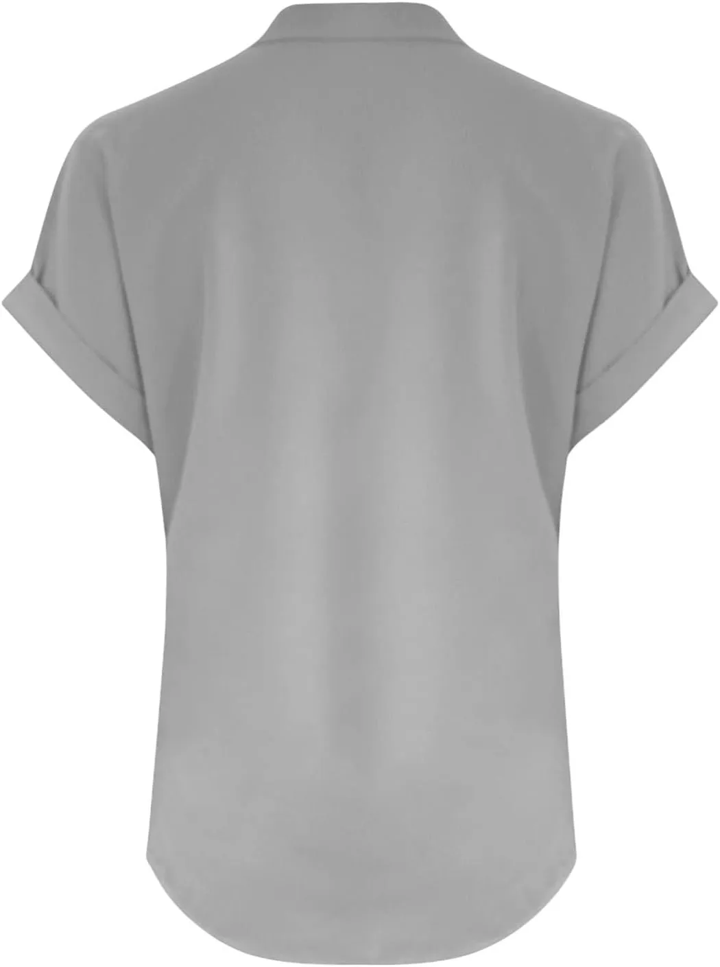 Linen Shirts for Women Plus Size Button Down Shirts Short Sleeve Cotton Tops Summer Casual Collared Loose Fit Blouses