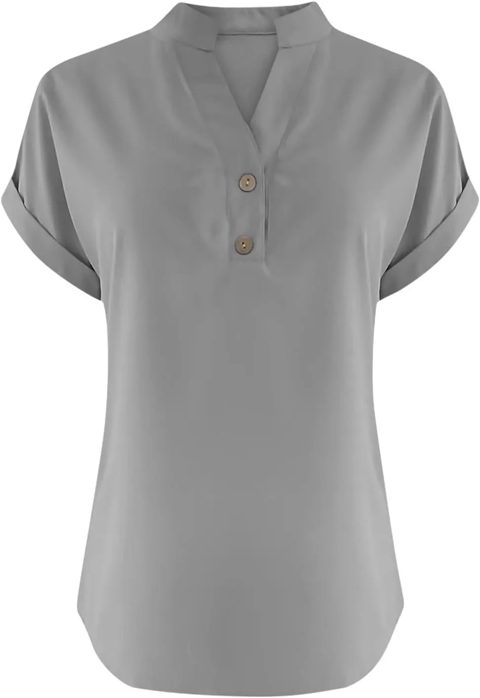 Linen Shirts for Women Plus Size Button Down Shirts Short Sleeve Cotton Tops Summer Casual Collared Loose Fit Blouses